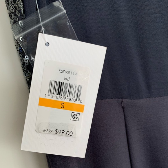 Grey Kensie jumpsuit With sequin front top. NWT - Picture 2 of 4